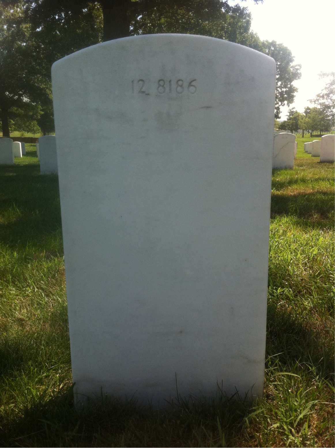 Back of headstone — William Douglas Fernald