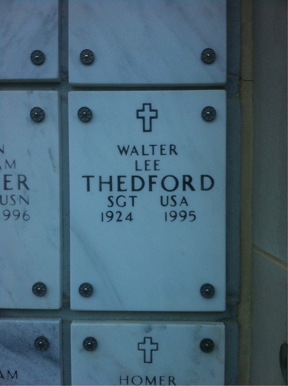 Walter L Thedford