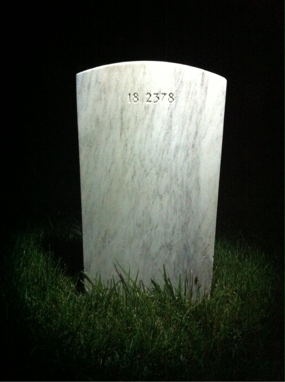 Back of headstone — Earle Moore