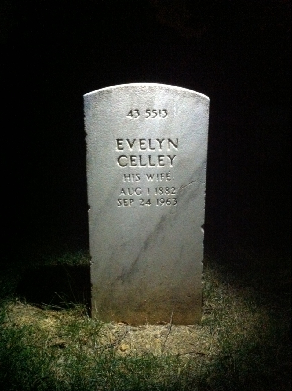 Back of headstone — William N Thibeault