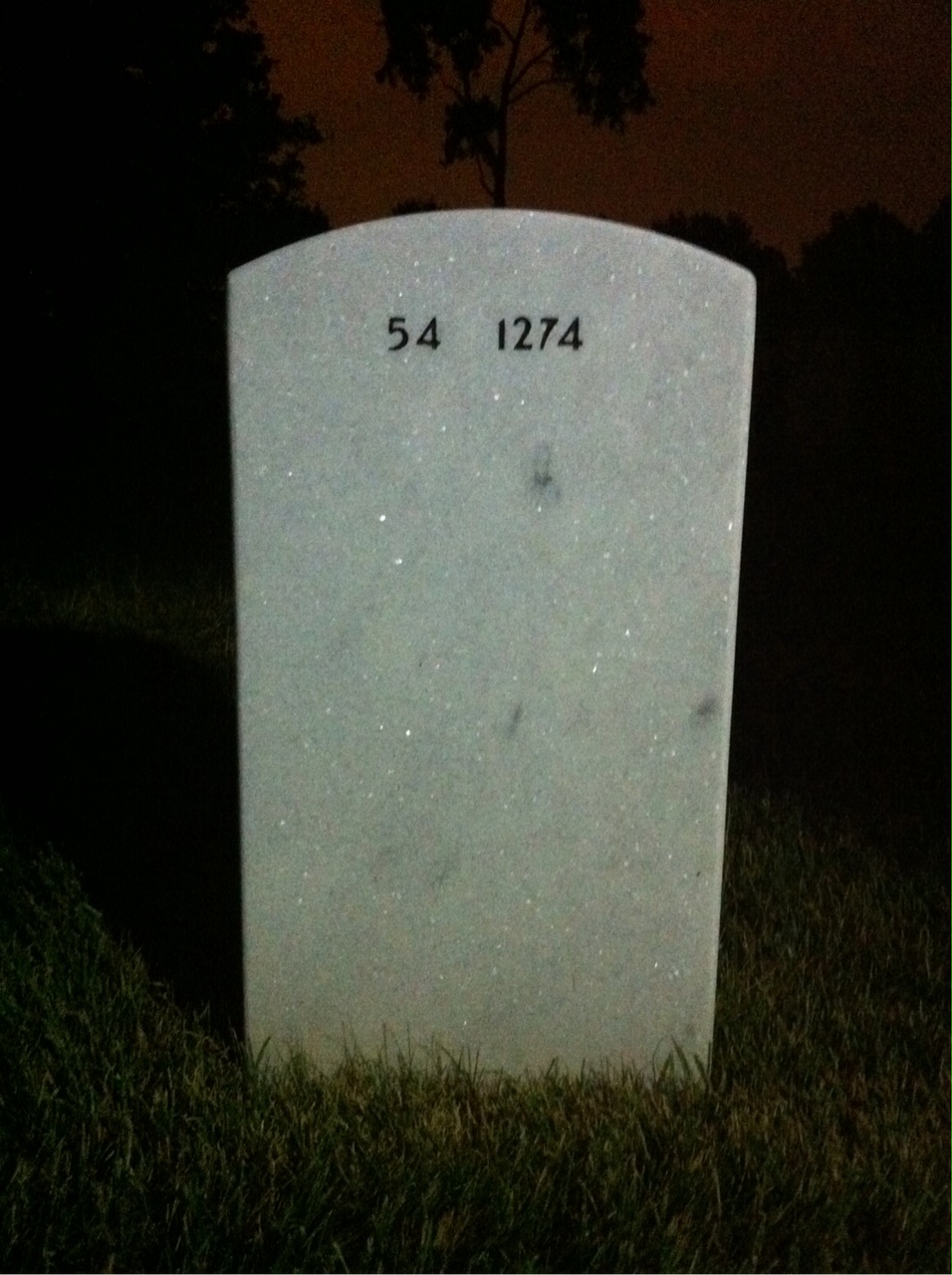 Back of headstone — Phillip Hough