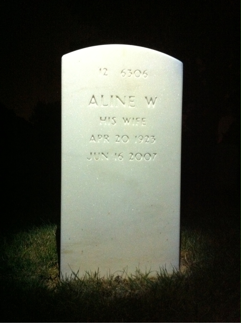 Back of headstone — Arthur Murphy