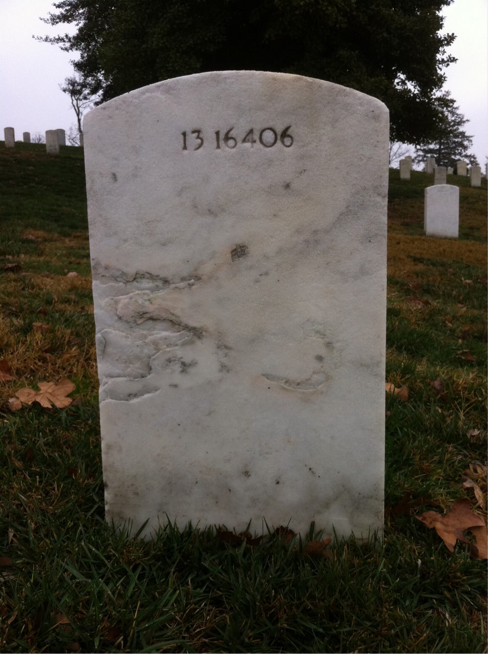 Back of headstone — Allison Bradford