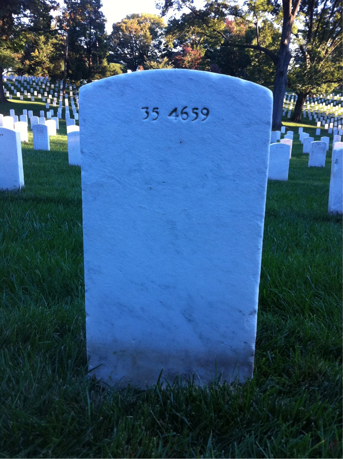 Back of headstone — Jason Carl Harper
