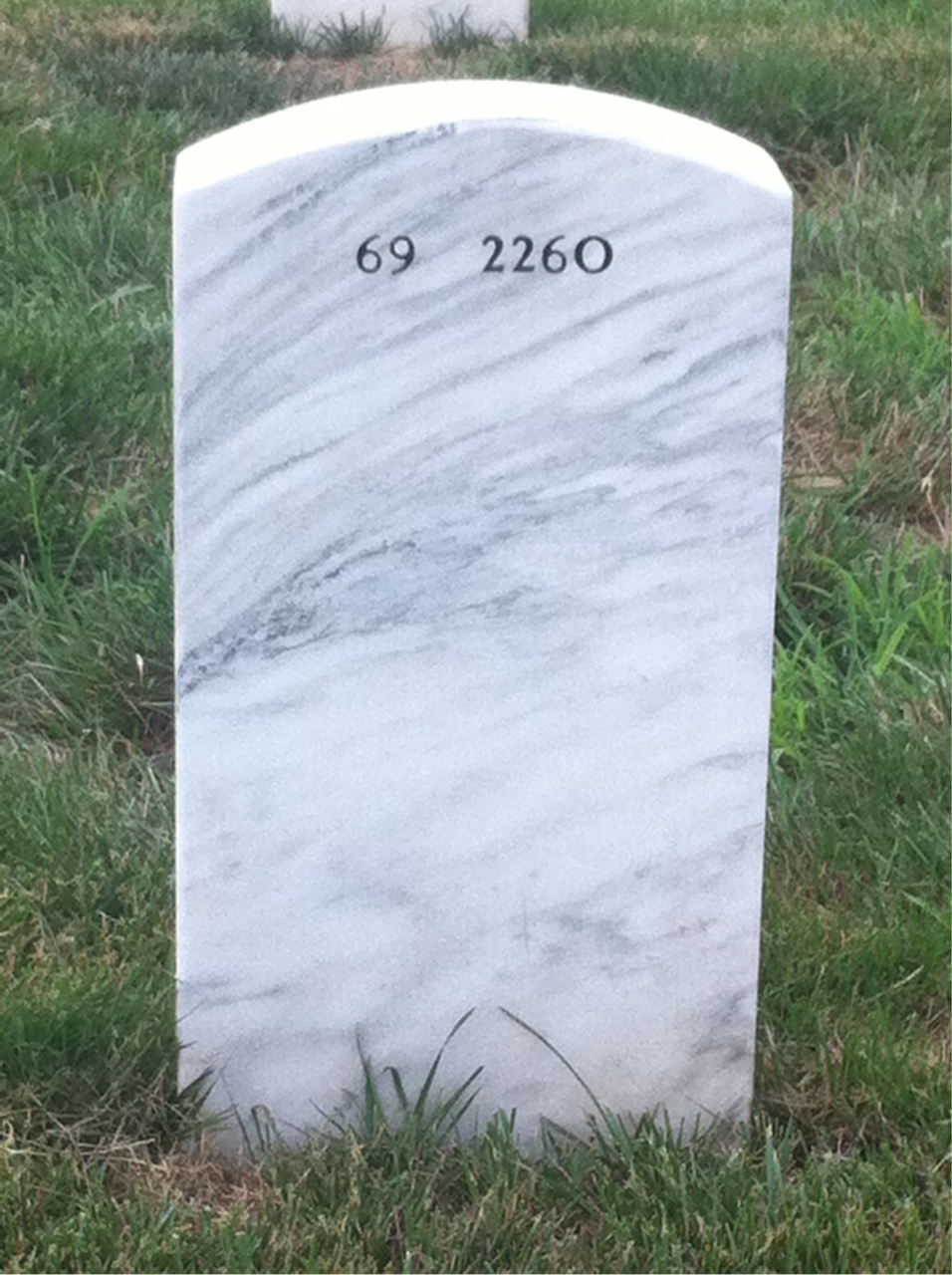 Back of headstone — Robert Childress