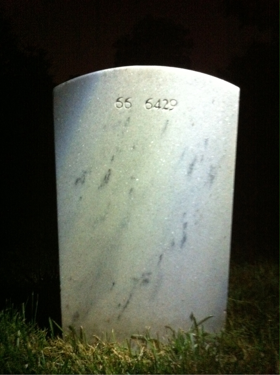 Back of headstone — Michael Moore