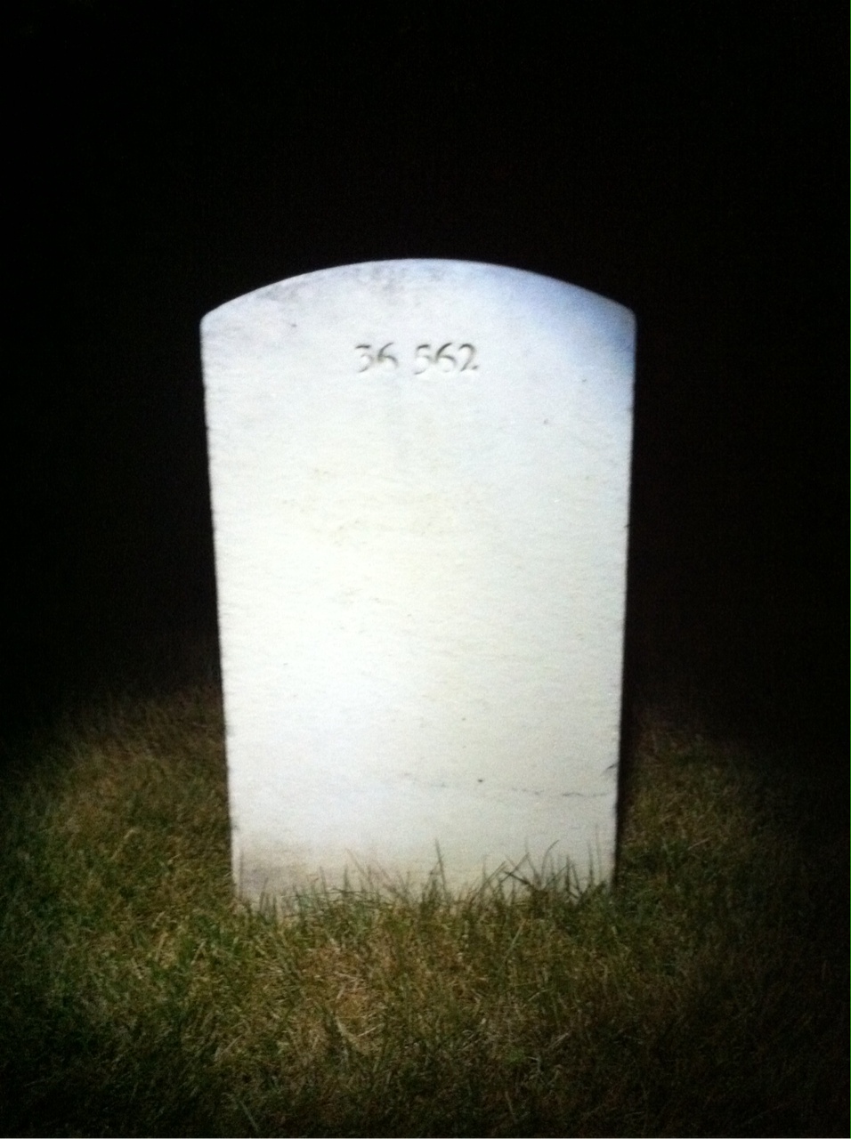 Back of headstone — John Morris
