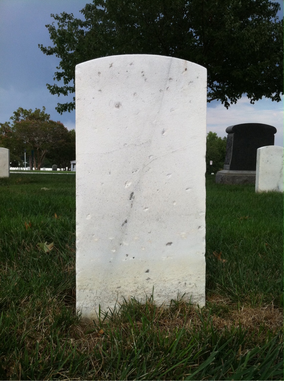 Back of headstone — Joseph Morrison