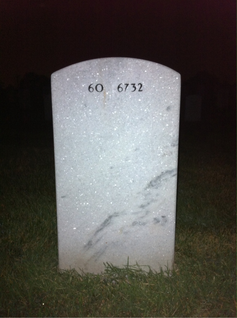 Back of headstone — James Ware