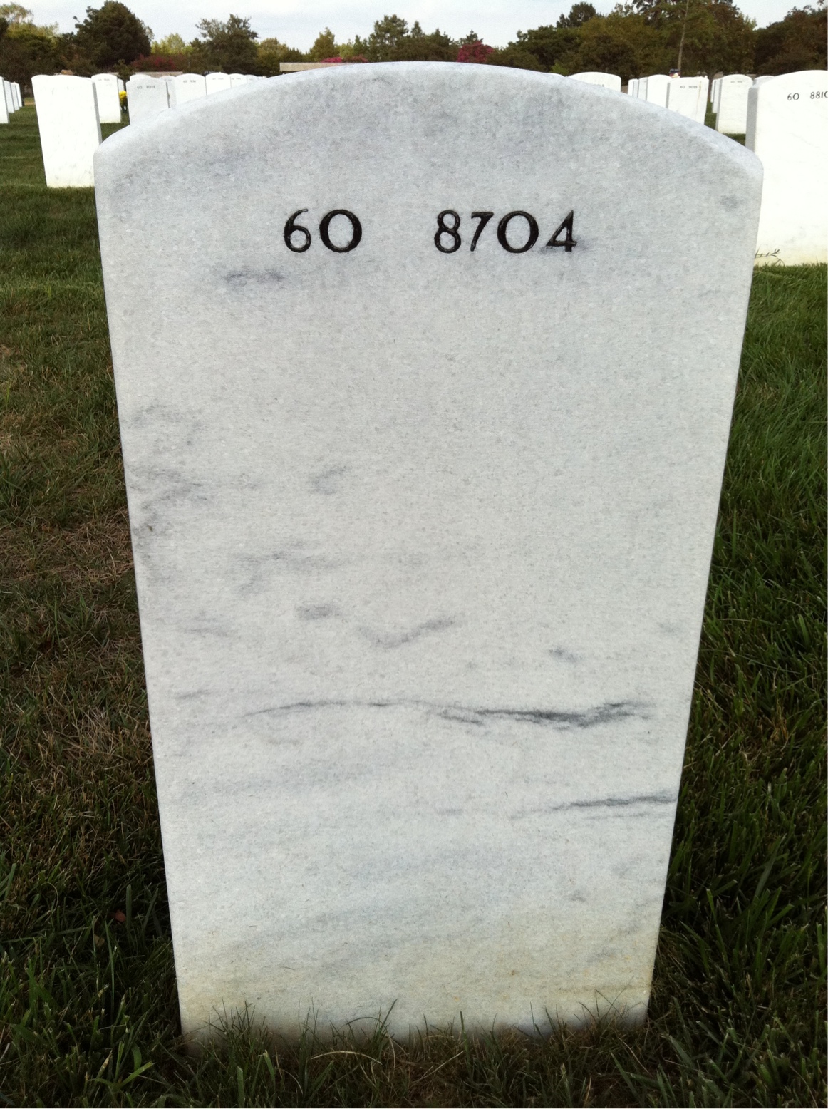 Back of headstone — John Camp