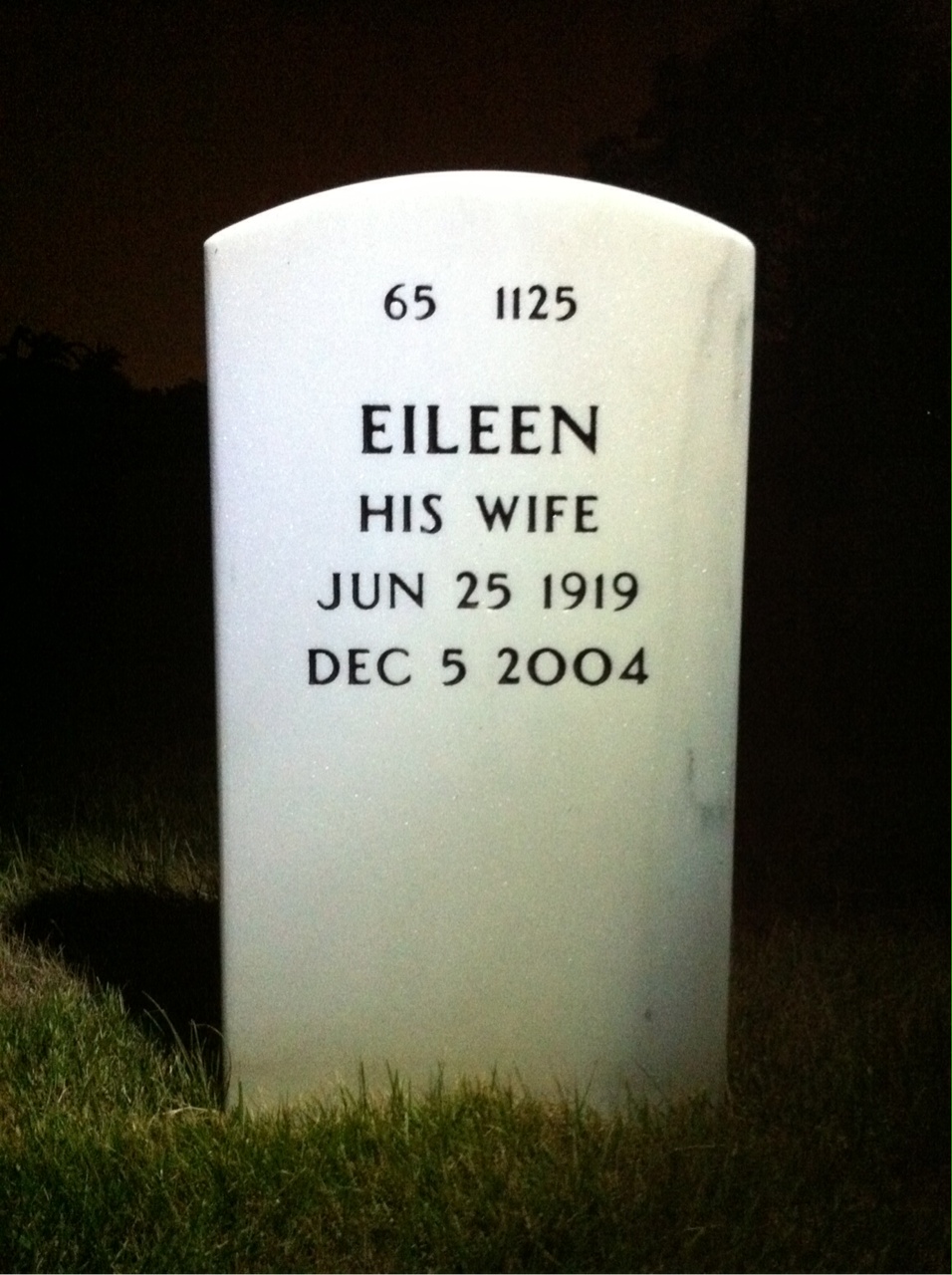 Back of headstone — Robert Groom