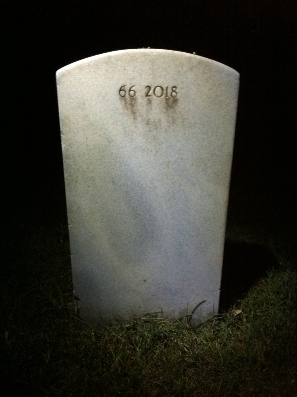 Back of headstone — Nicholas Allocca