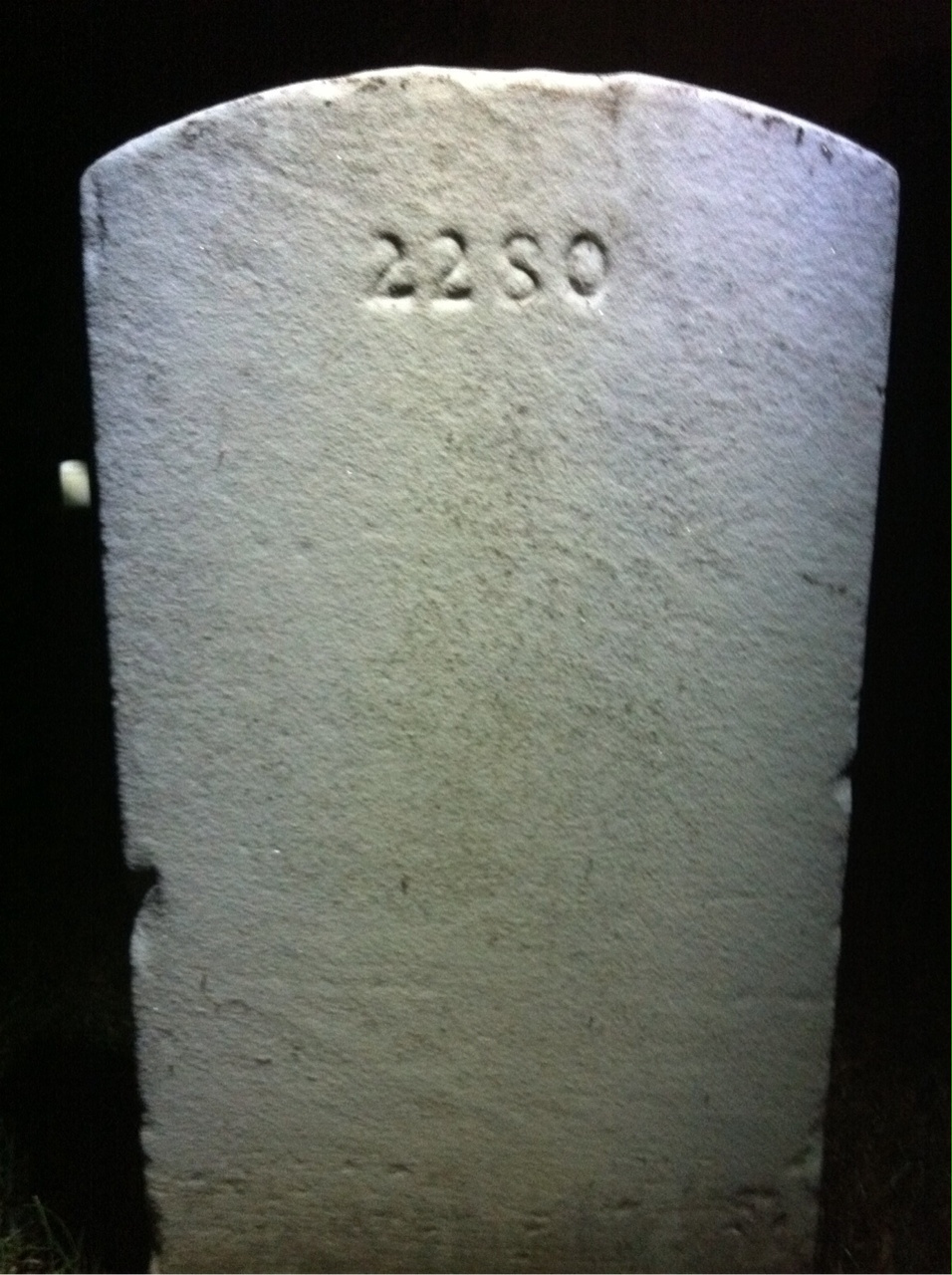 Back of headstone — Henry Myers