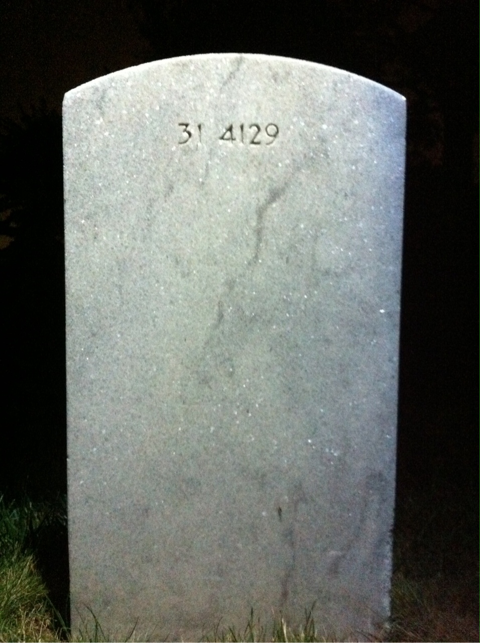 Back of headstone — William Morrison