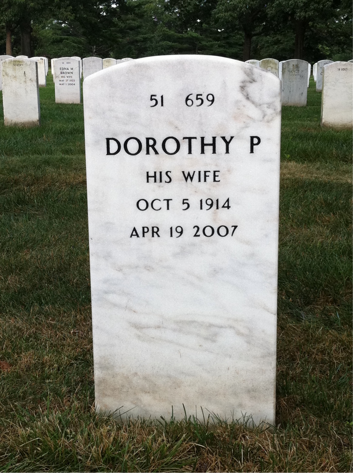 Back of headstone — James Phipps