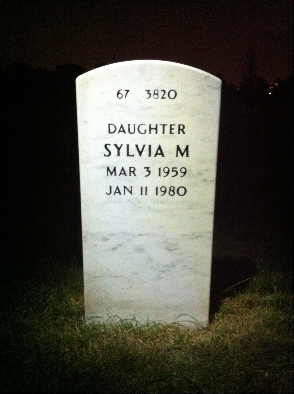 Back of headstone — Leons Teivans
