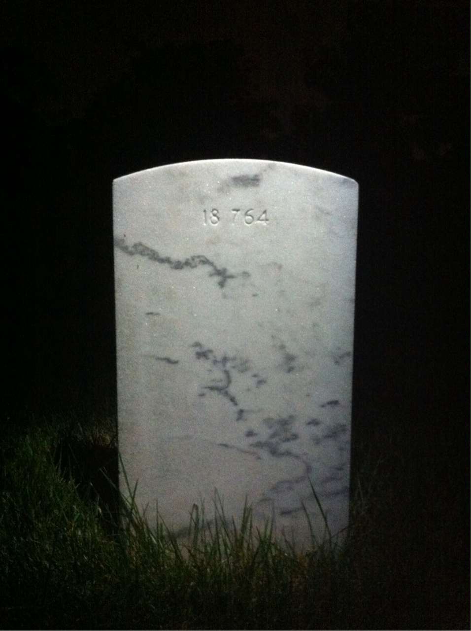 Back of headstone — Joseph Ainsworth
