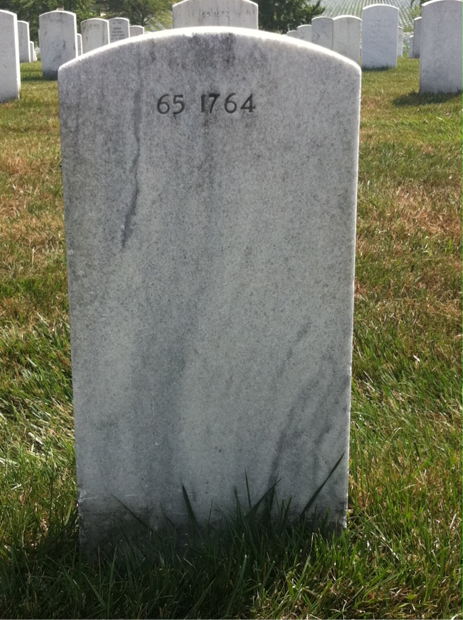 Back of headstone — Joseph Bertrand Raymond