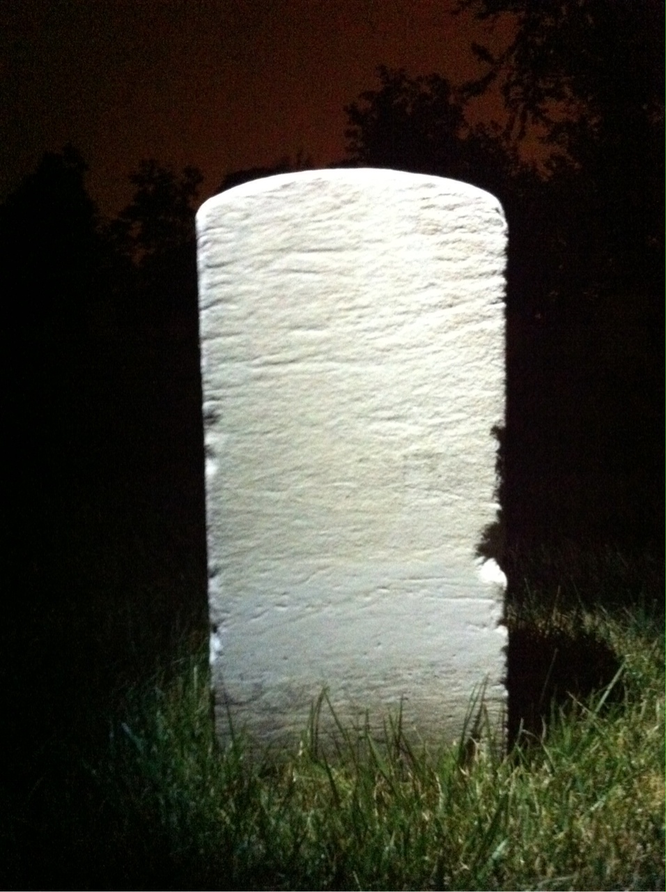 Back of headstone — Andrew Anderson