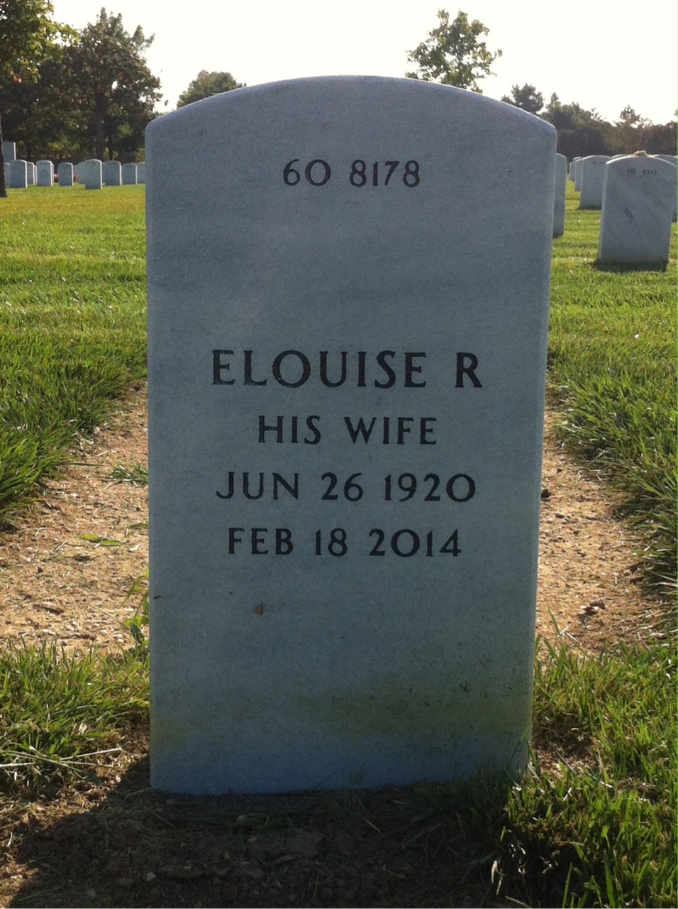 Back of headstone — John Chase