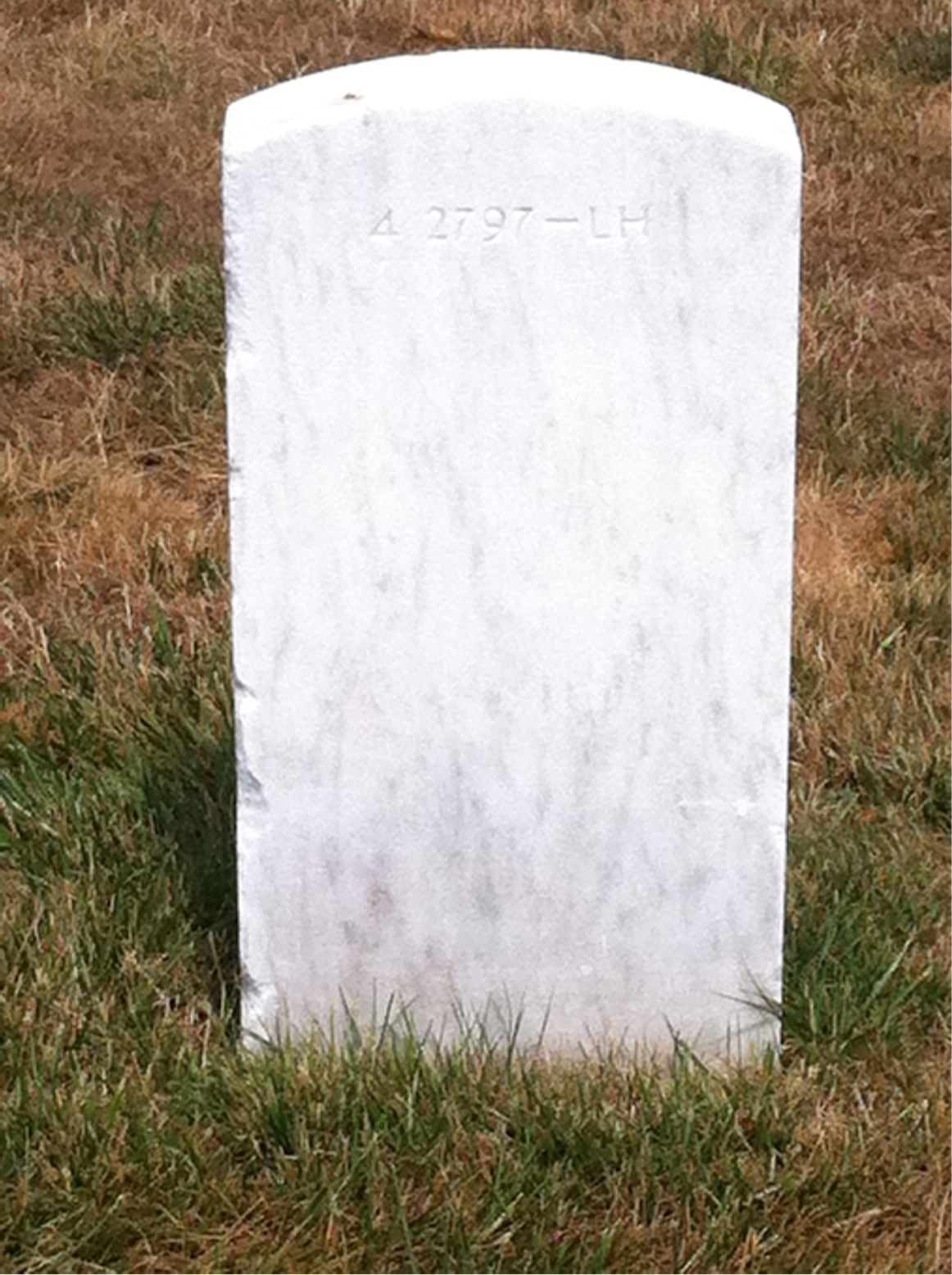 Back of headstone — Kingsley Andersson