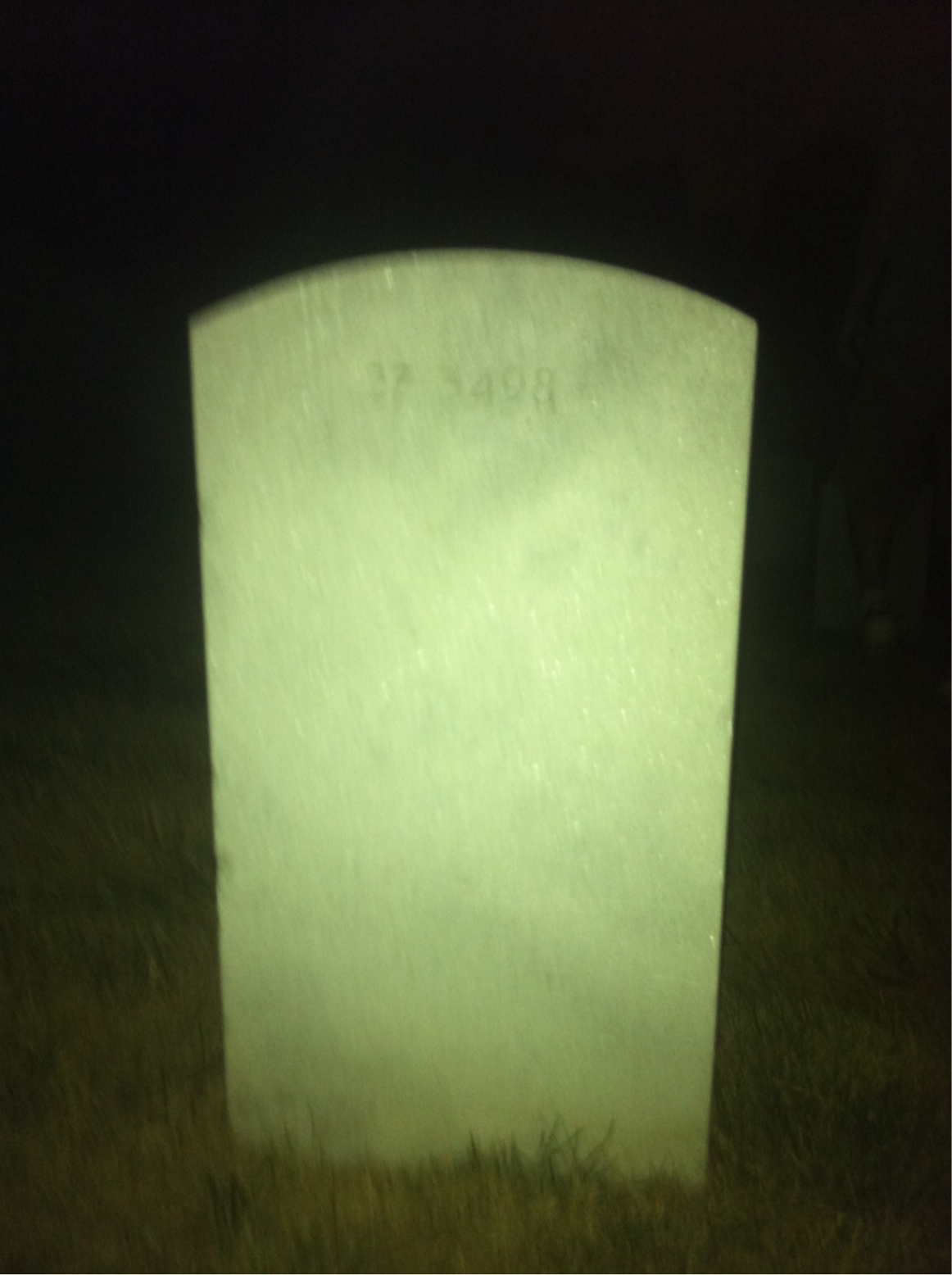Back of headstone — Henry Millis