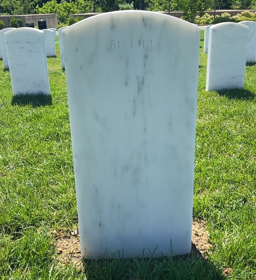 Back of headstone — Shane Barnes