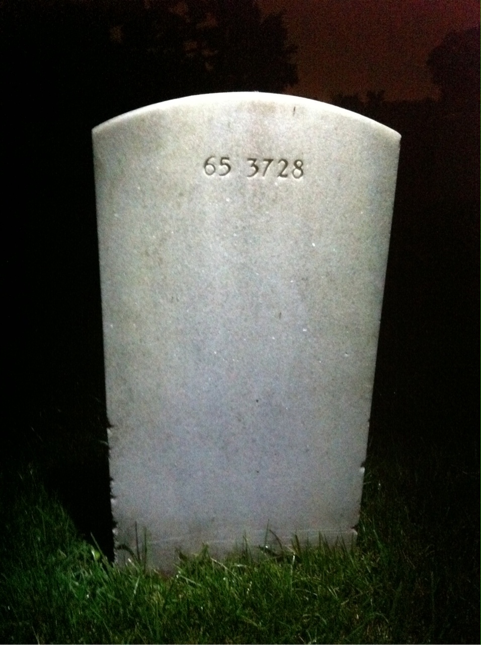 Back of headstone — William Edgar Behymer