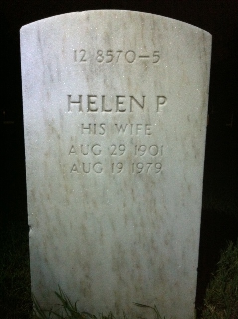 Back of headstone — Helen Ballagh