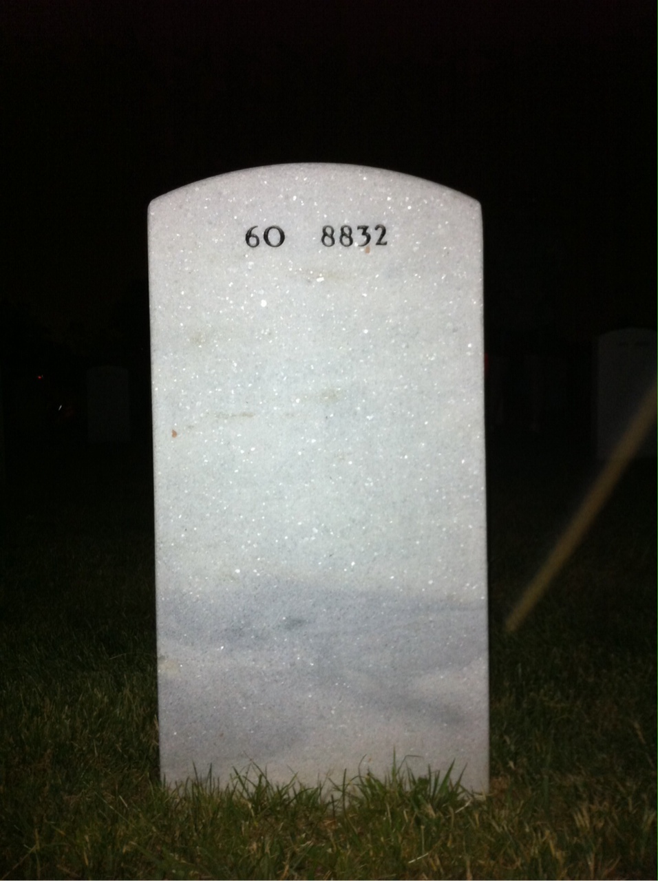 Back of headstone — Vaden Watson