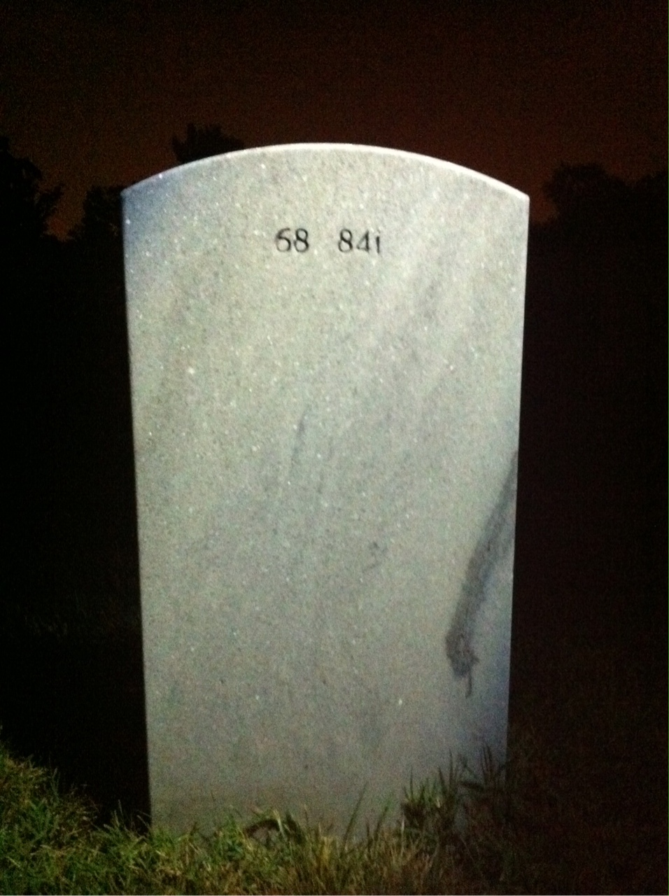 Back of headstone — William L Durkee