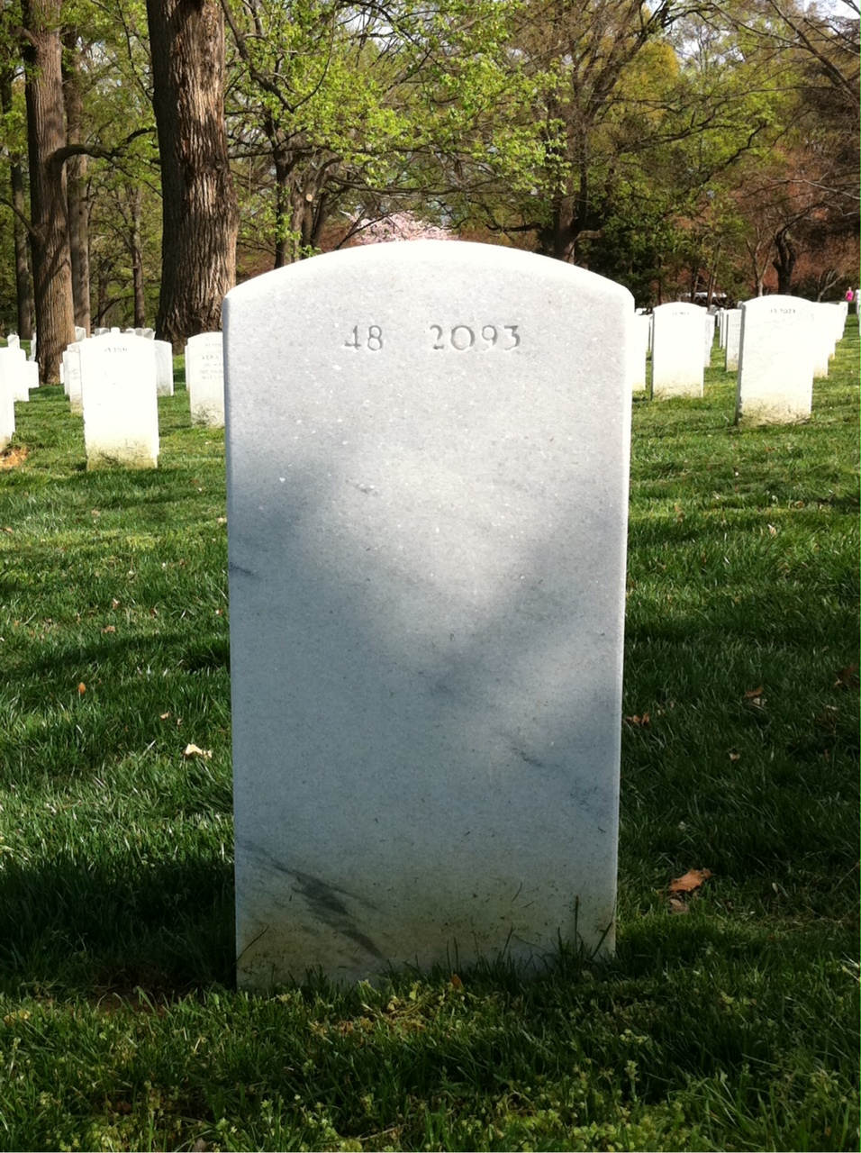 Back of headstone — William Sterne Bolte