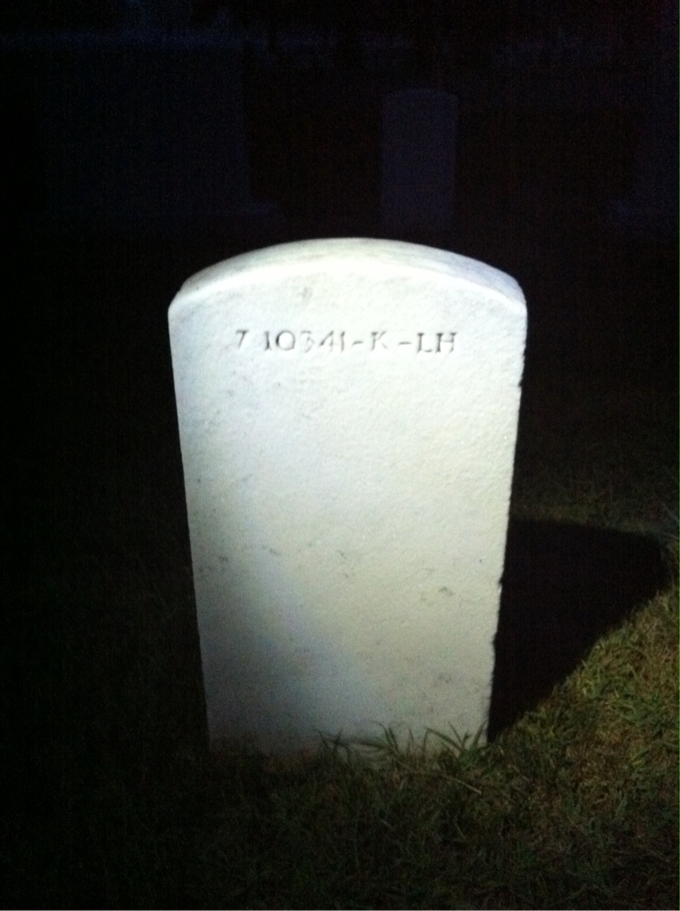 Back of headstone — Charles Mullison