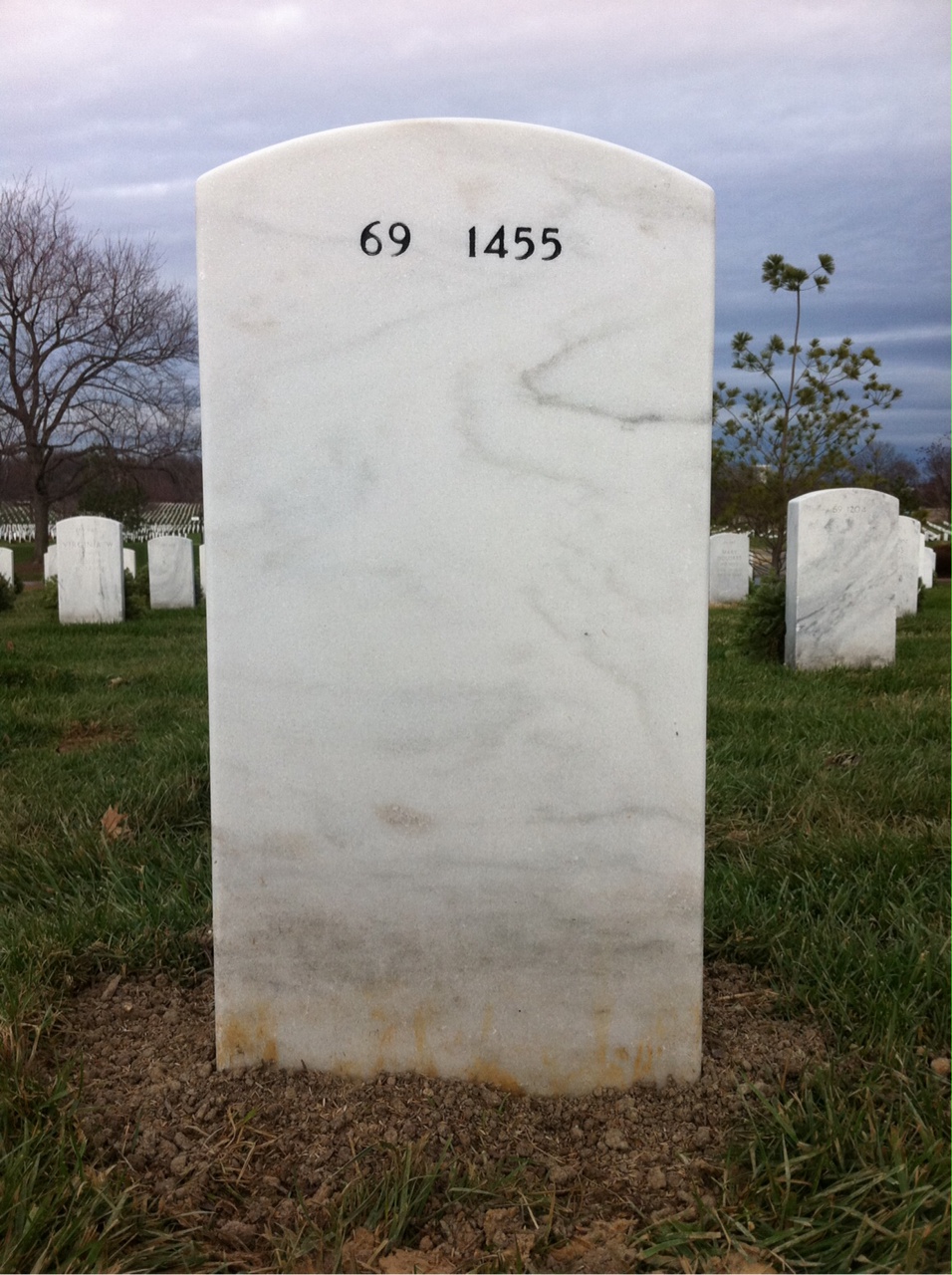 Back of headstone — Thomas Singleton