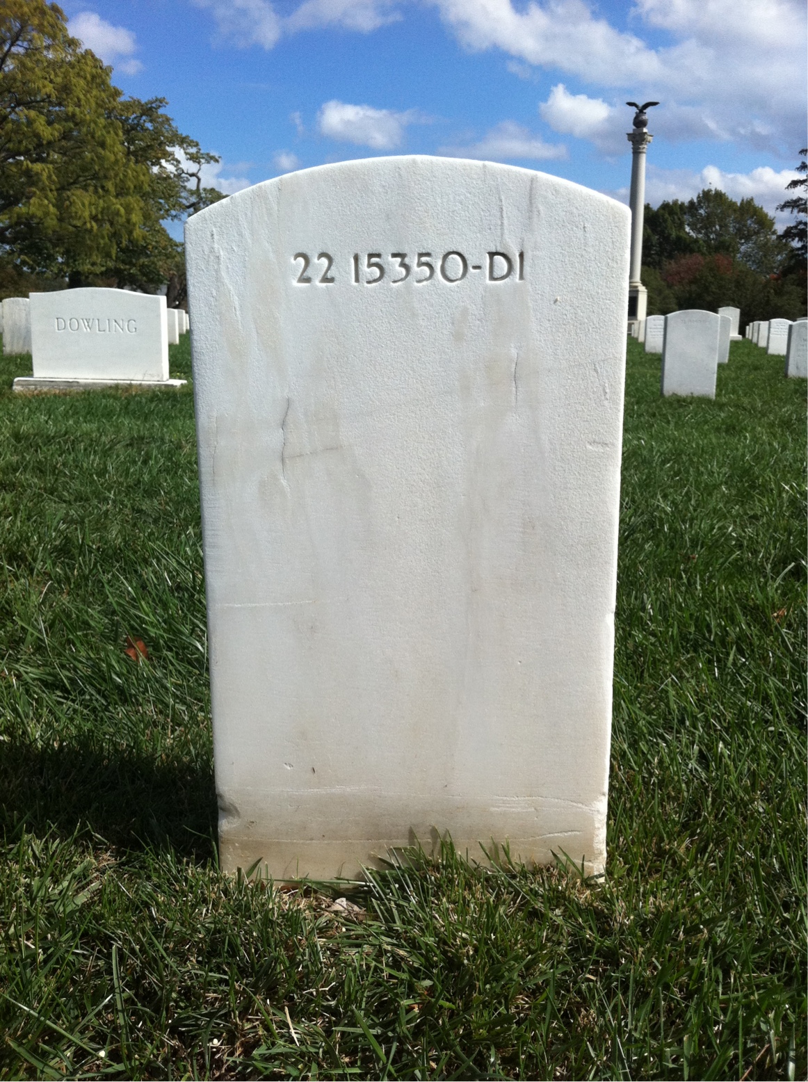 Back of headstone — Dennett Moseley