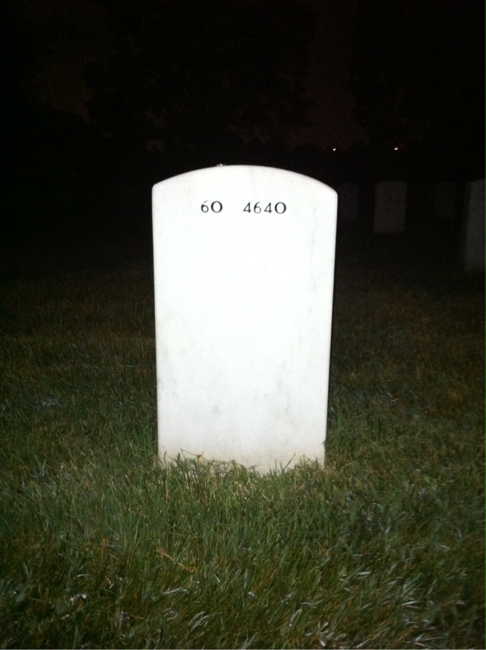 Back of headstone — Stephen Regester