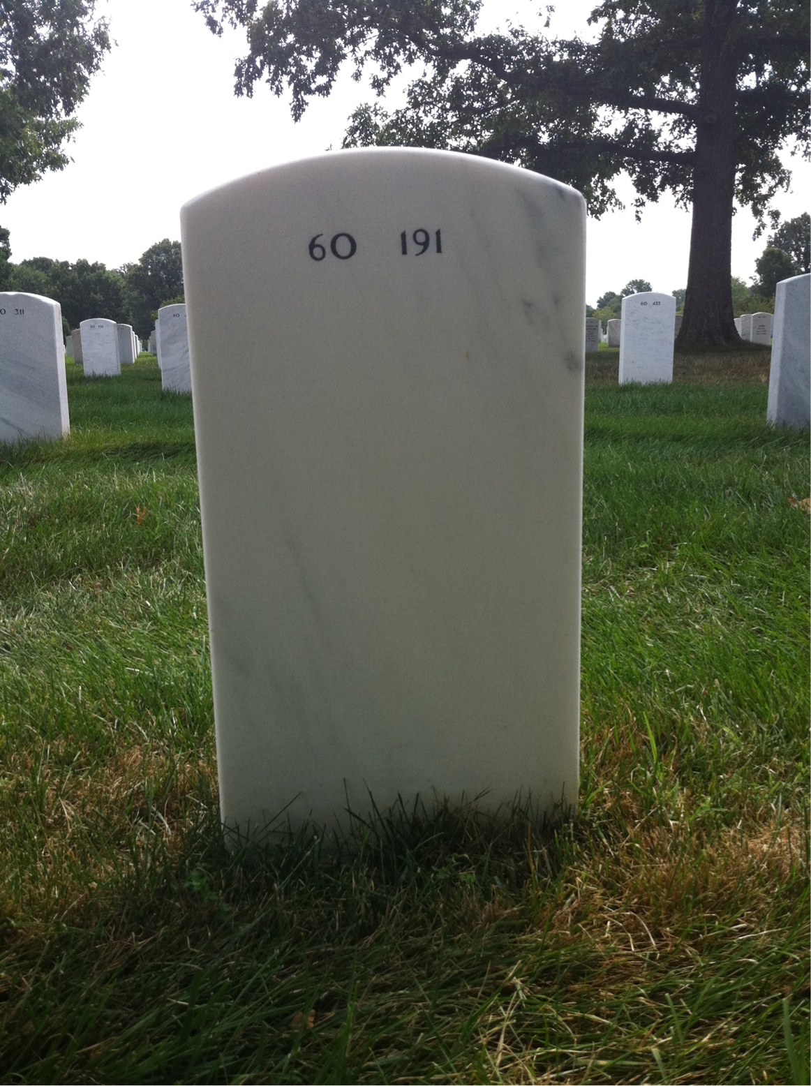 Back of headstone — Carson Balcom