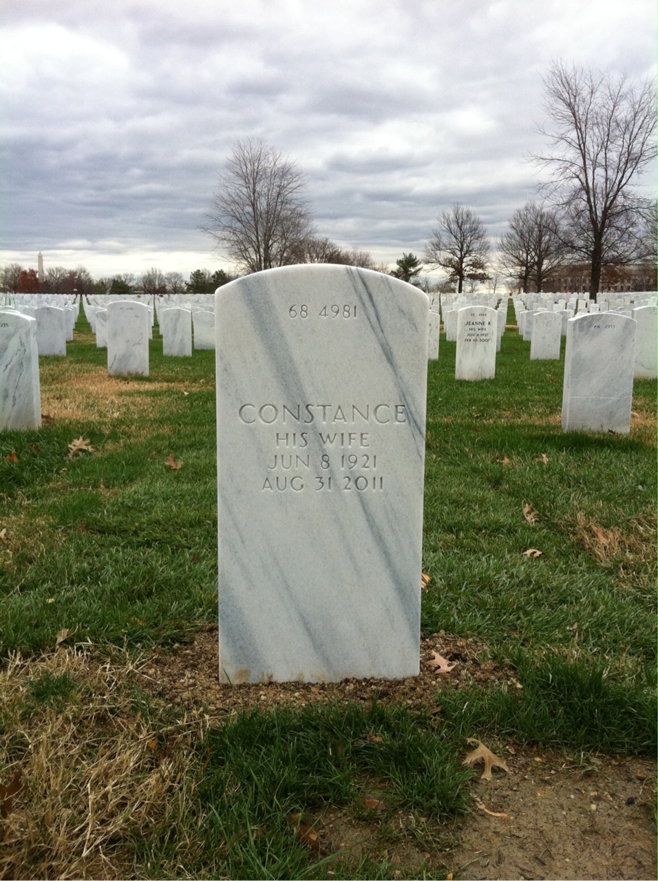 Back of headstone — John Hamparian