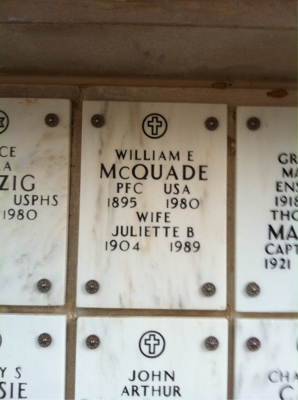 William E Mcquade