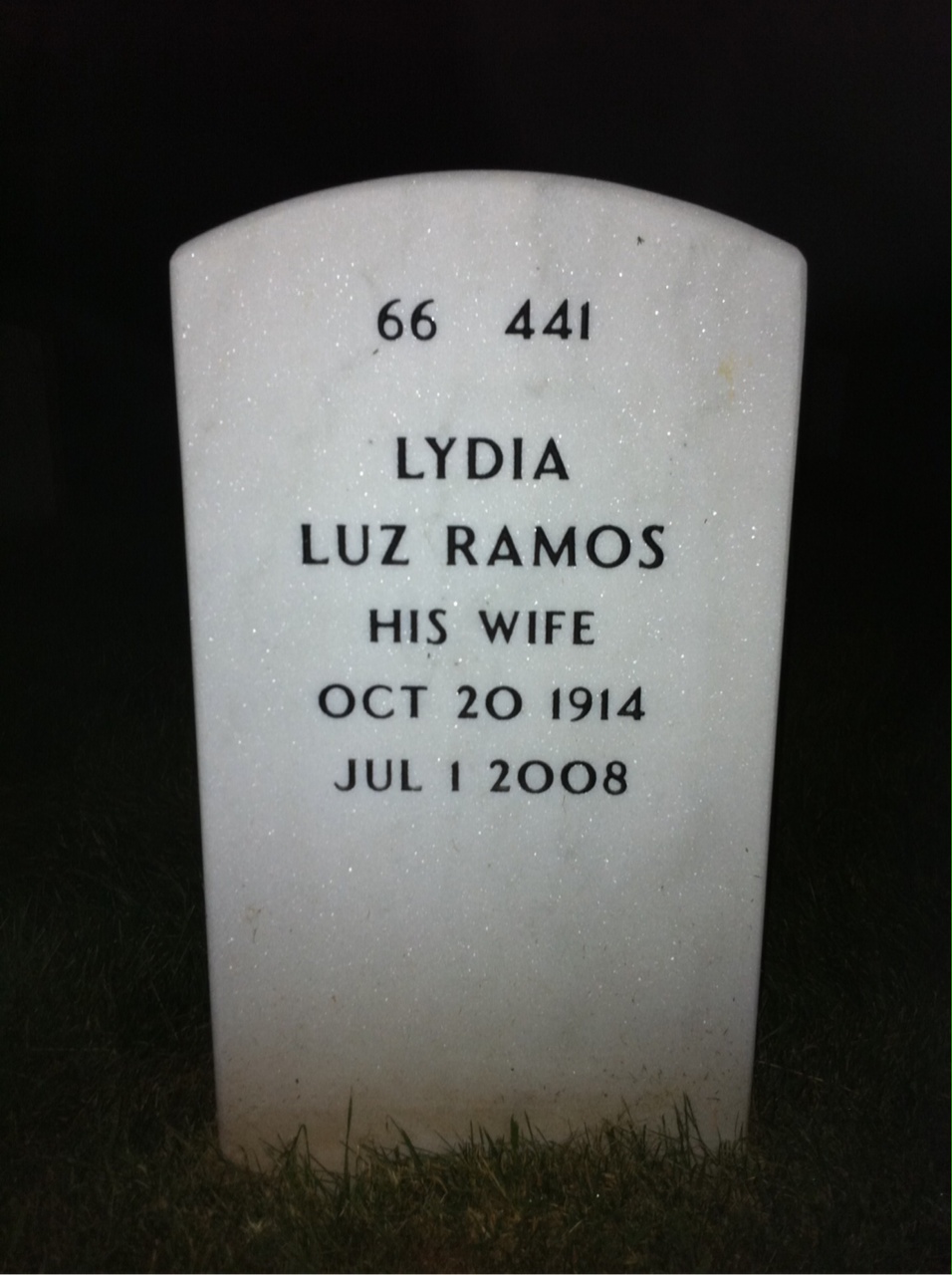 Back of headstone — Gilberto Lopez-Maldonado