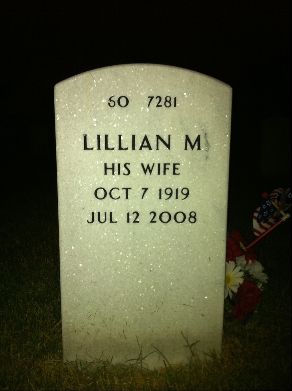 Back of headstone — Edward Quinlan