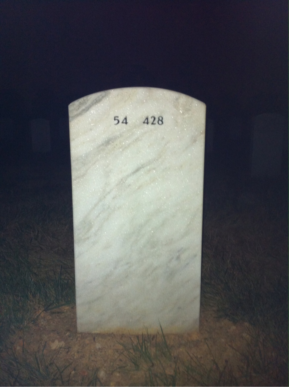 Back of headstone — Narciso Gonzales