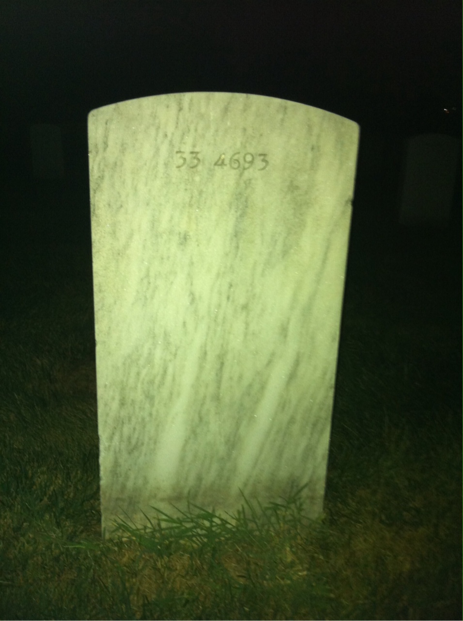 Back of headstone — Stephanie Moran