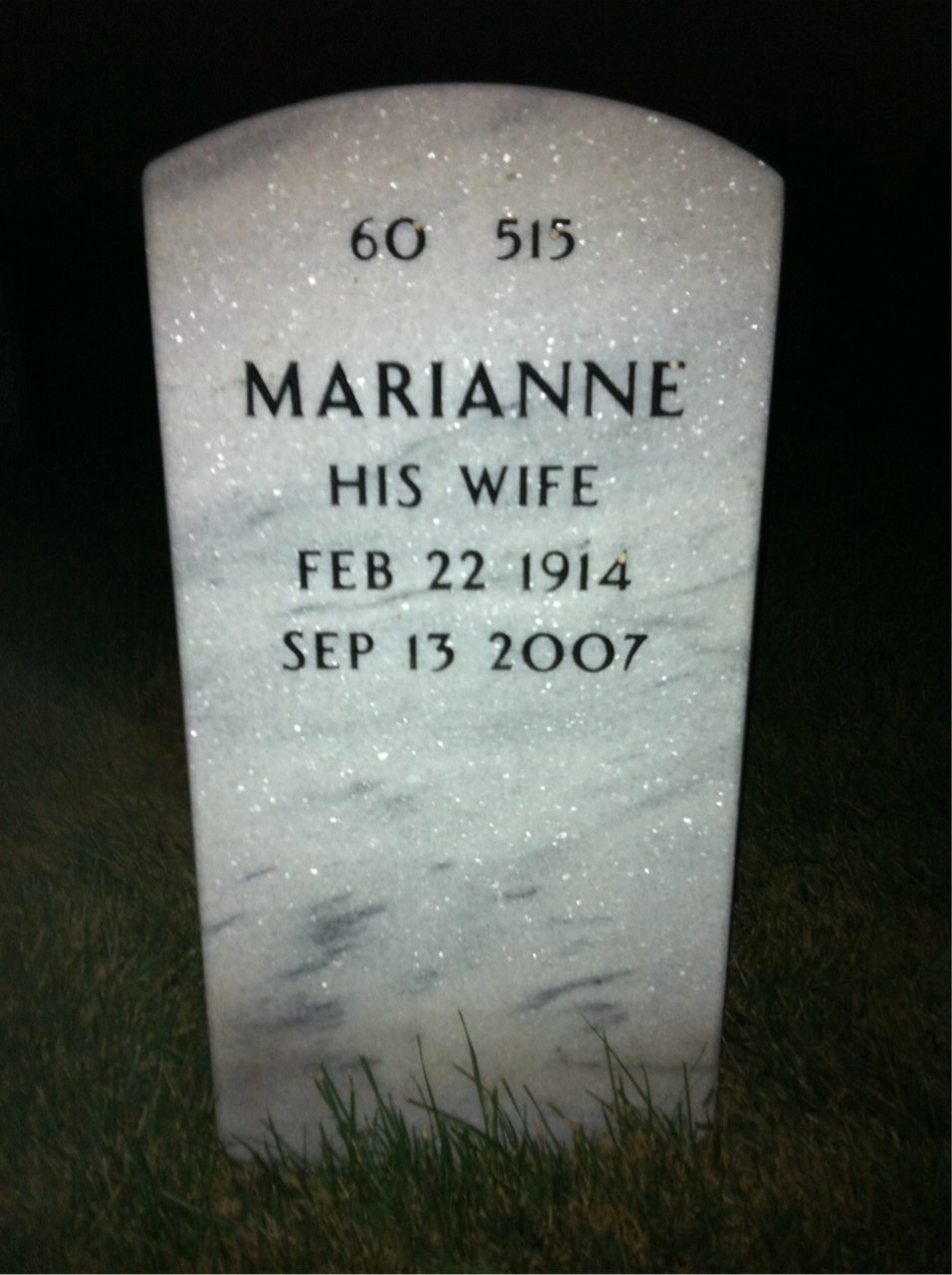 Back of headstone — Ren Jacoby