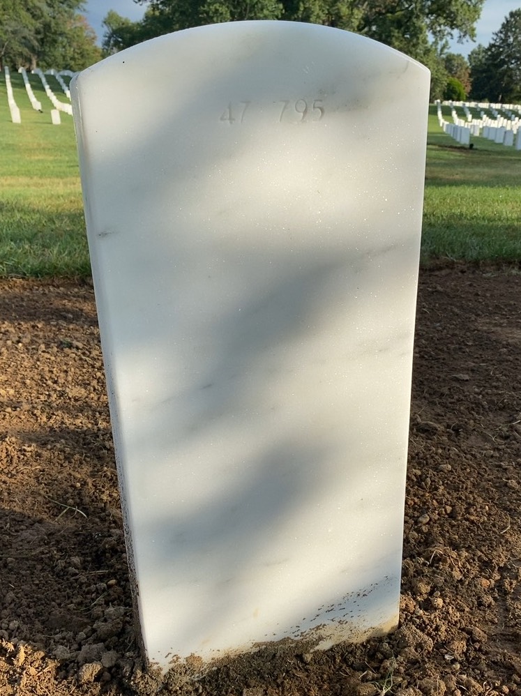 Back of headstone — Jay Murphy
