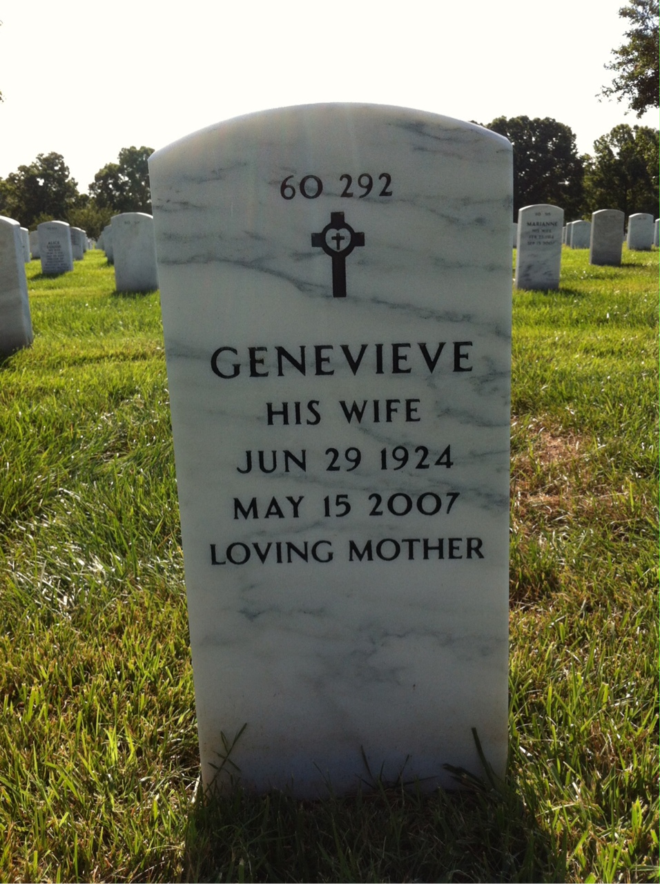 Back of headstone — Murray Wiener