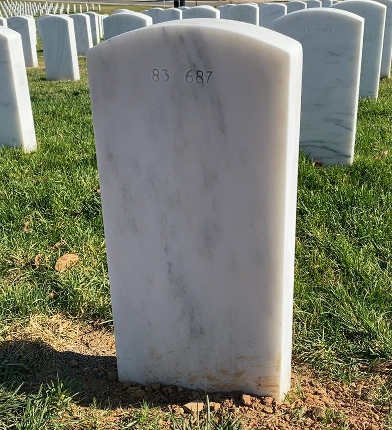 Back of headstone — William Burton Spence