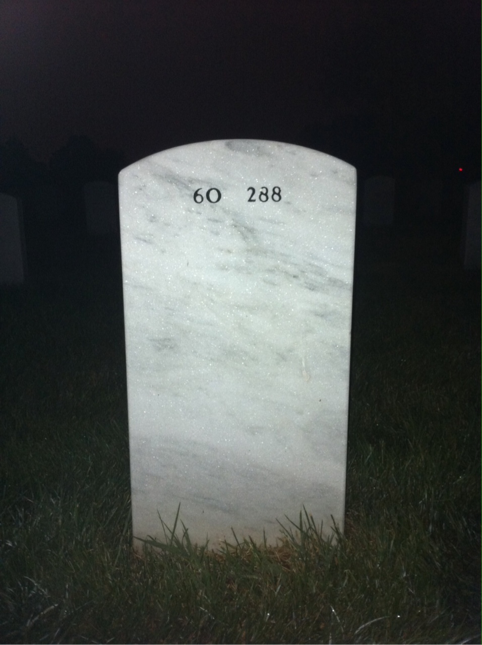 Back of headstone — William West