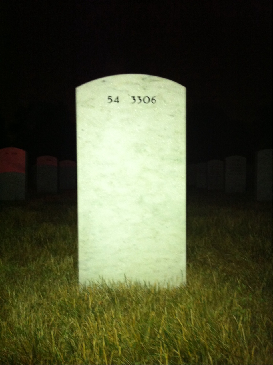 Back of headstone — Robert Strom