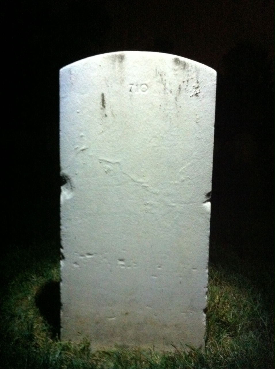 Back of headstone — William Anderson